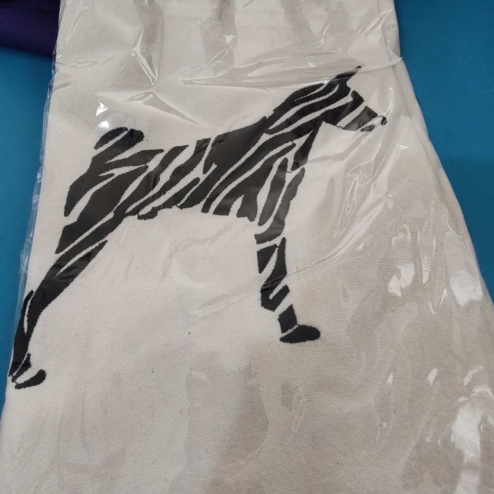 Set of 2 Embroidered Zebra Basenji Kitchen Towels